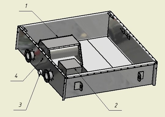 Конструкция форсуночной камеры орошения